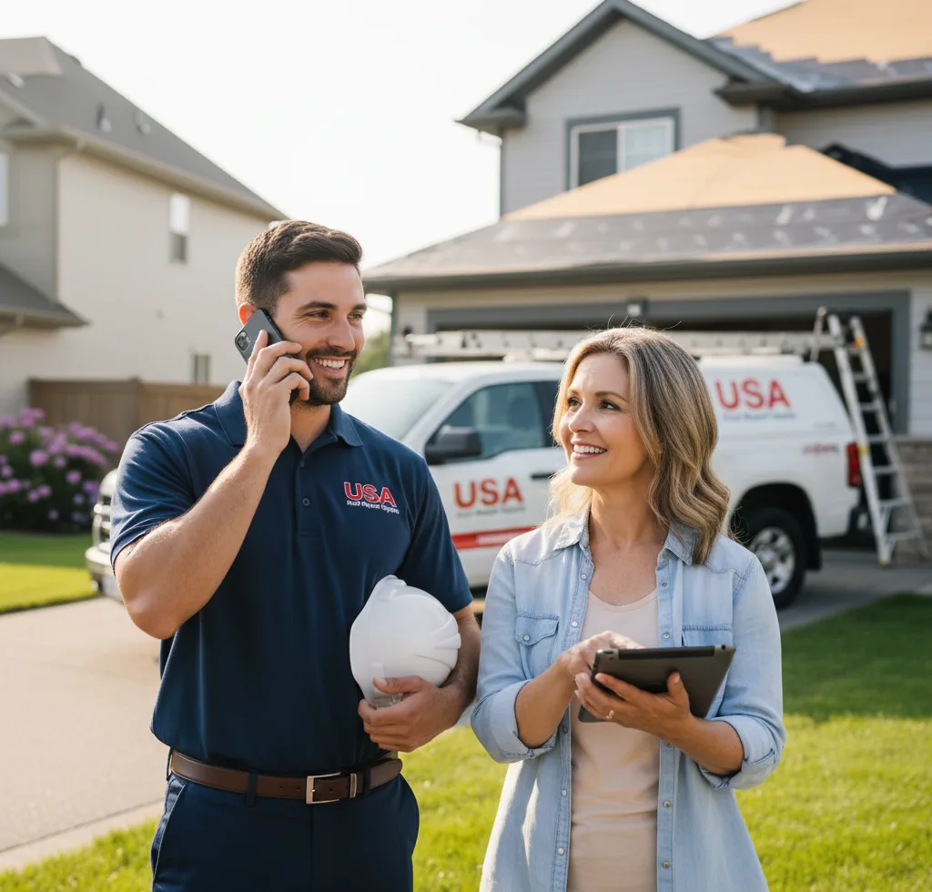 USA Roof Repair Experts customer support in Winamac